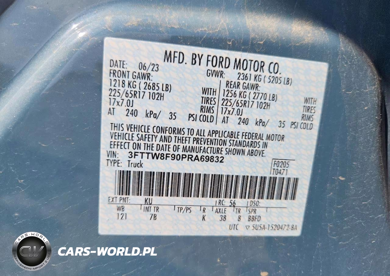 2023 Ford Maverick Xl VIN:3FTTW8F90PRA69832 - 12