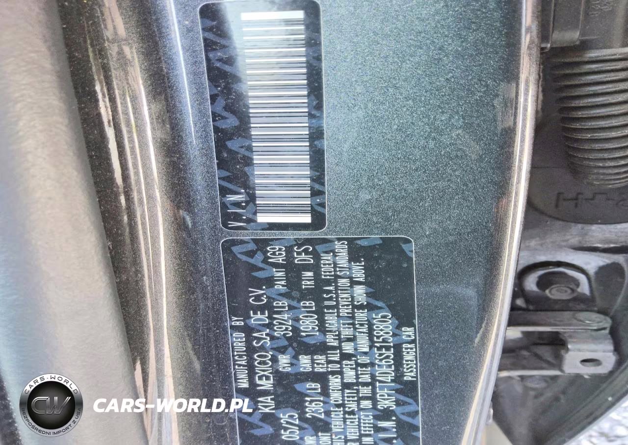 2025 Kia K4 Lx VIN:3KPFT4DE6SE158805 - 13