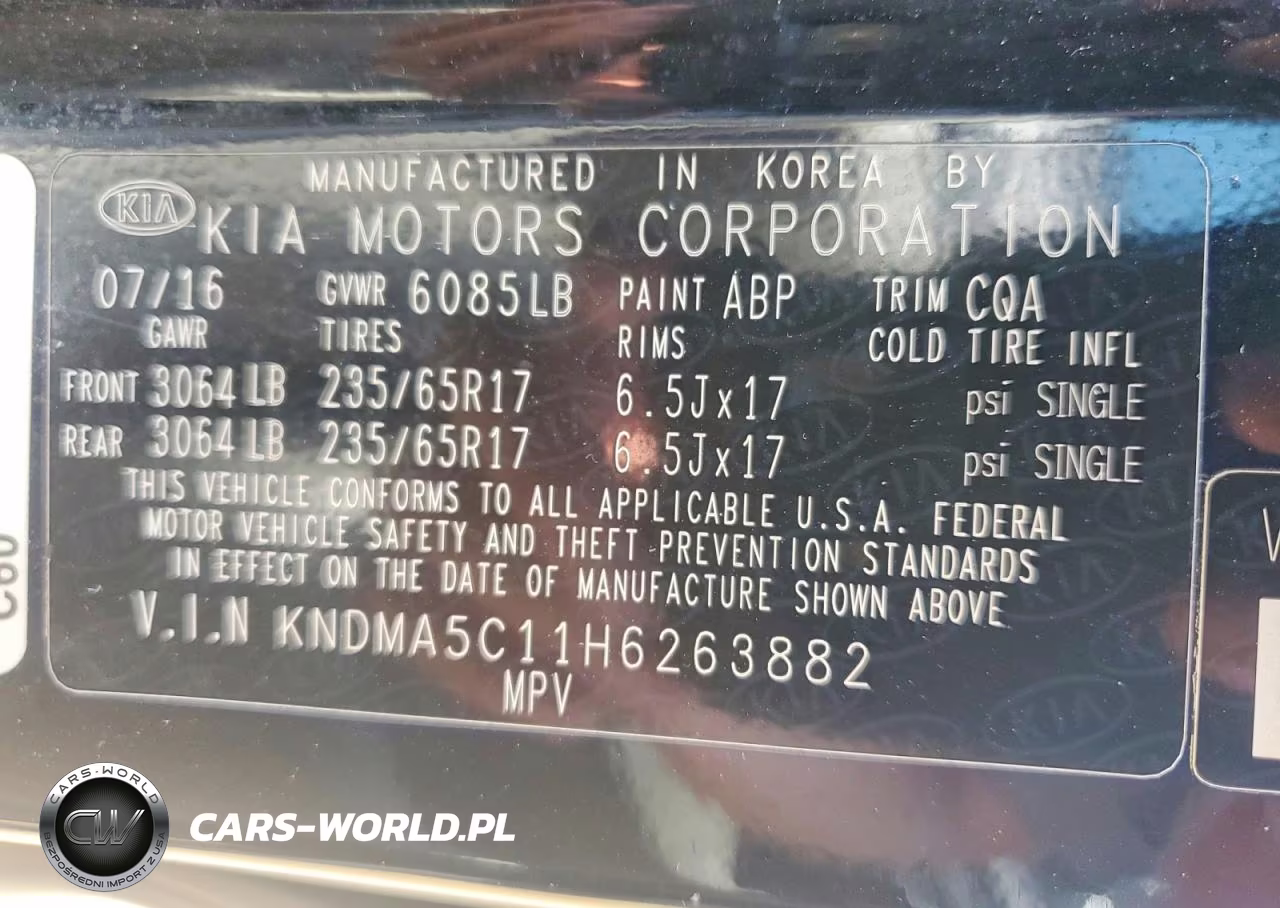 2017 Kia Sedona L VIN:KNDMA5C11H6263882 - 13