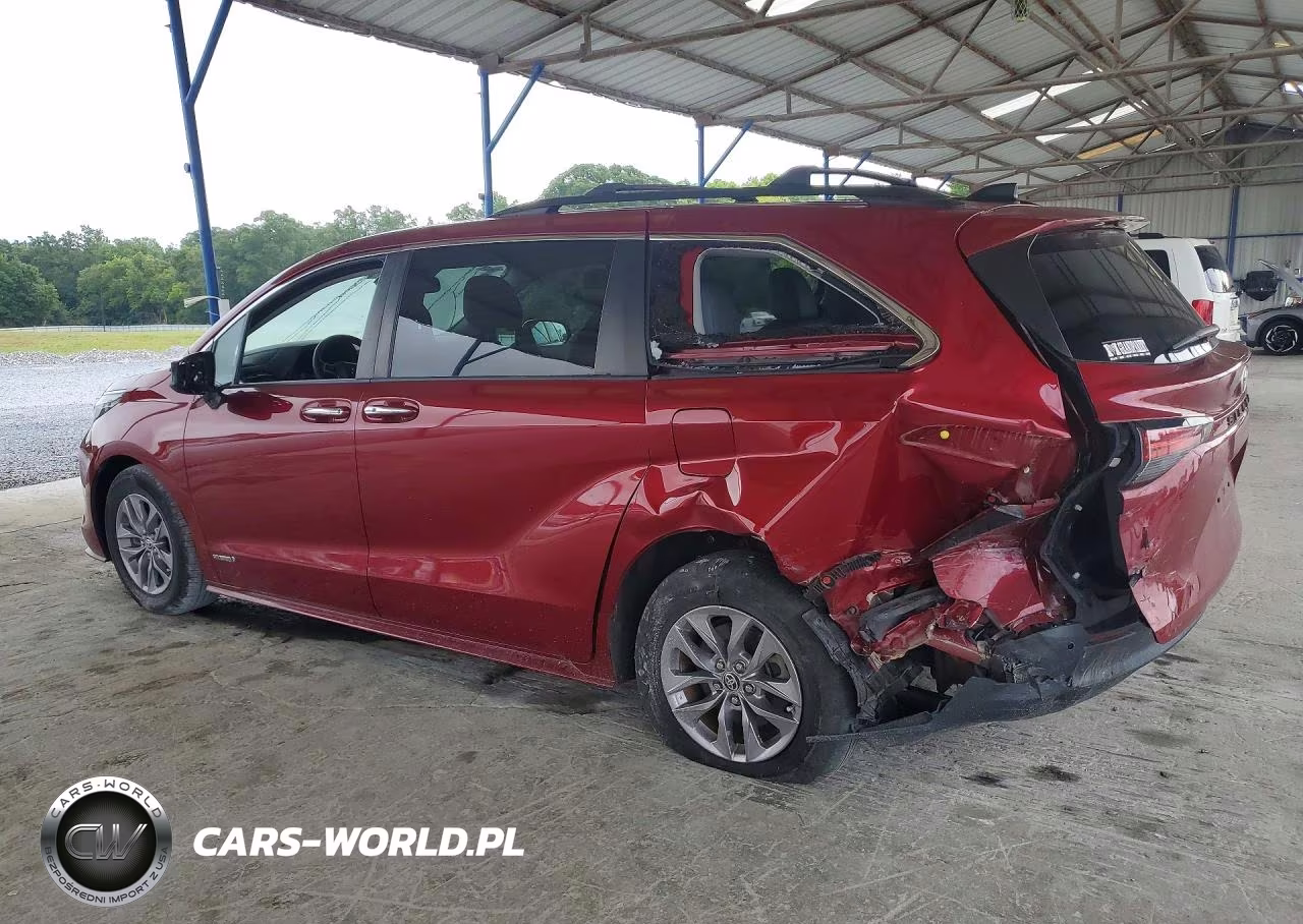 2021 Toyota Sienna Xle VIN:5TDYRKEC9MS009581 - 2