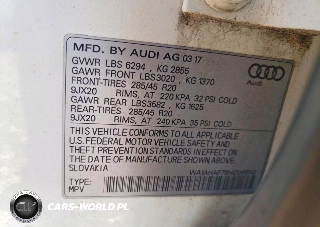 2017 Audi Q7 Premium VIN:WA1AHAF78HD048142 - 13