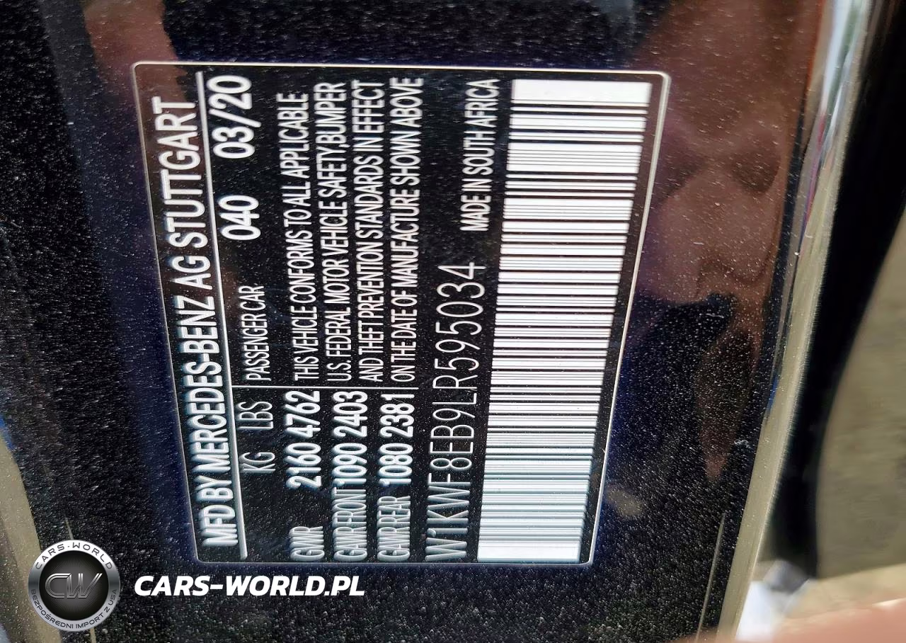 2020 Mercedes-Benz C 300 4Matic VIN:W1KWF8EB9LR595034 - 12