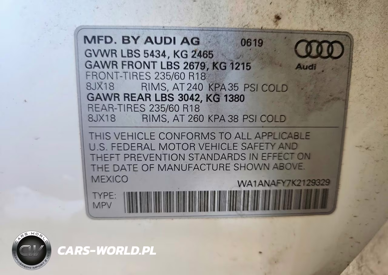 2019 Audi Q5 Premium VIN:WA1ANAFY7K2129329 - 13