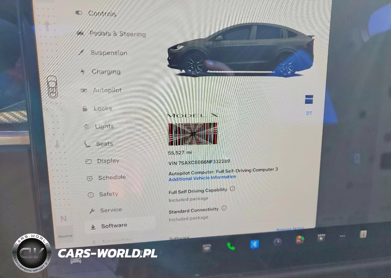 2022 Tesla Model X VIN:7SAXCBE66NF332289 - 9