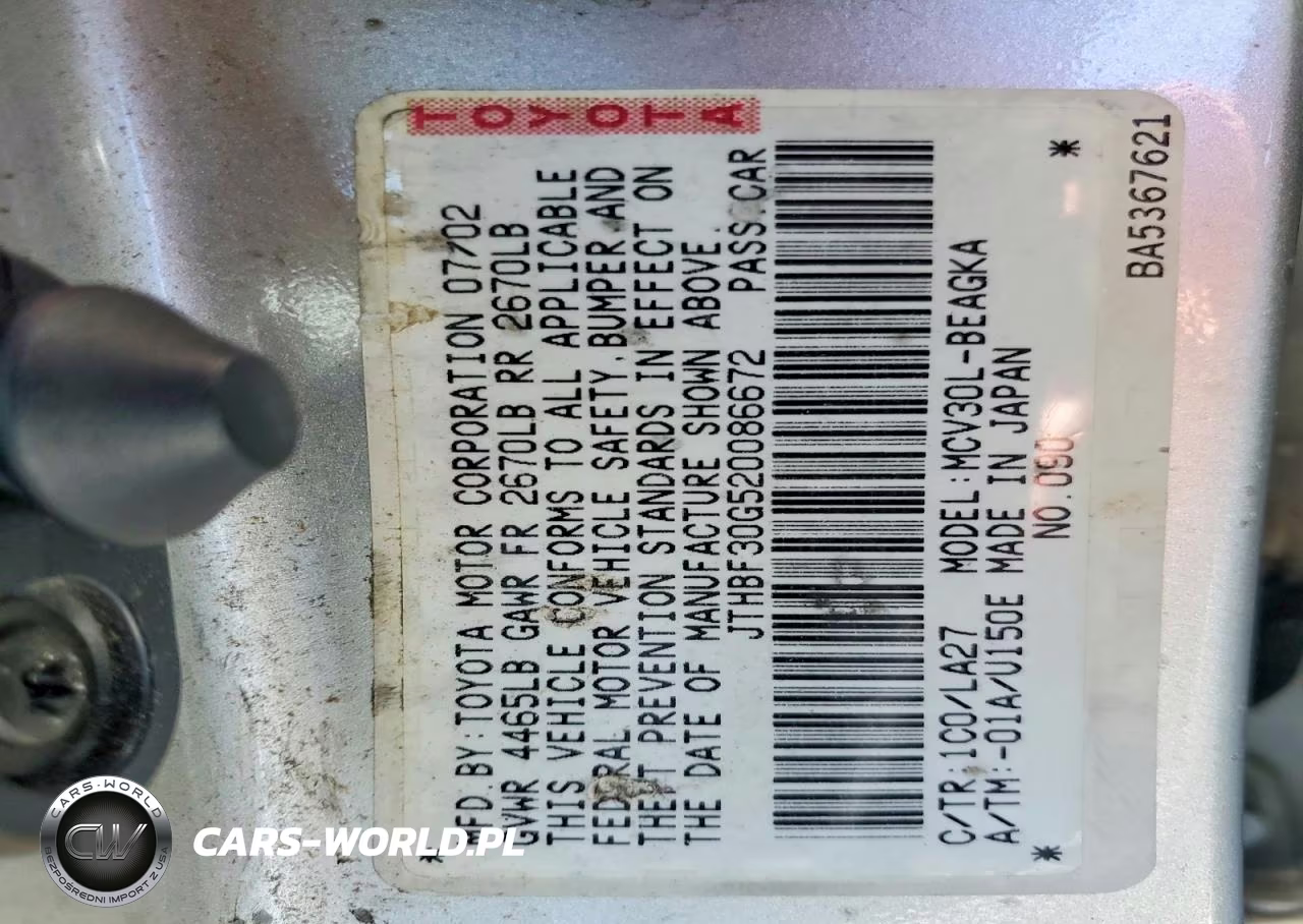 2002 Lexus Es 300 VIN:JTHBF30G520086672 - 12