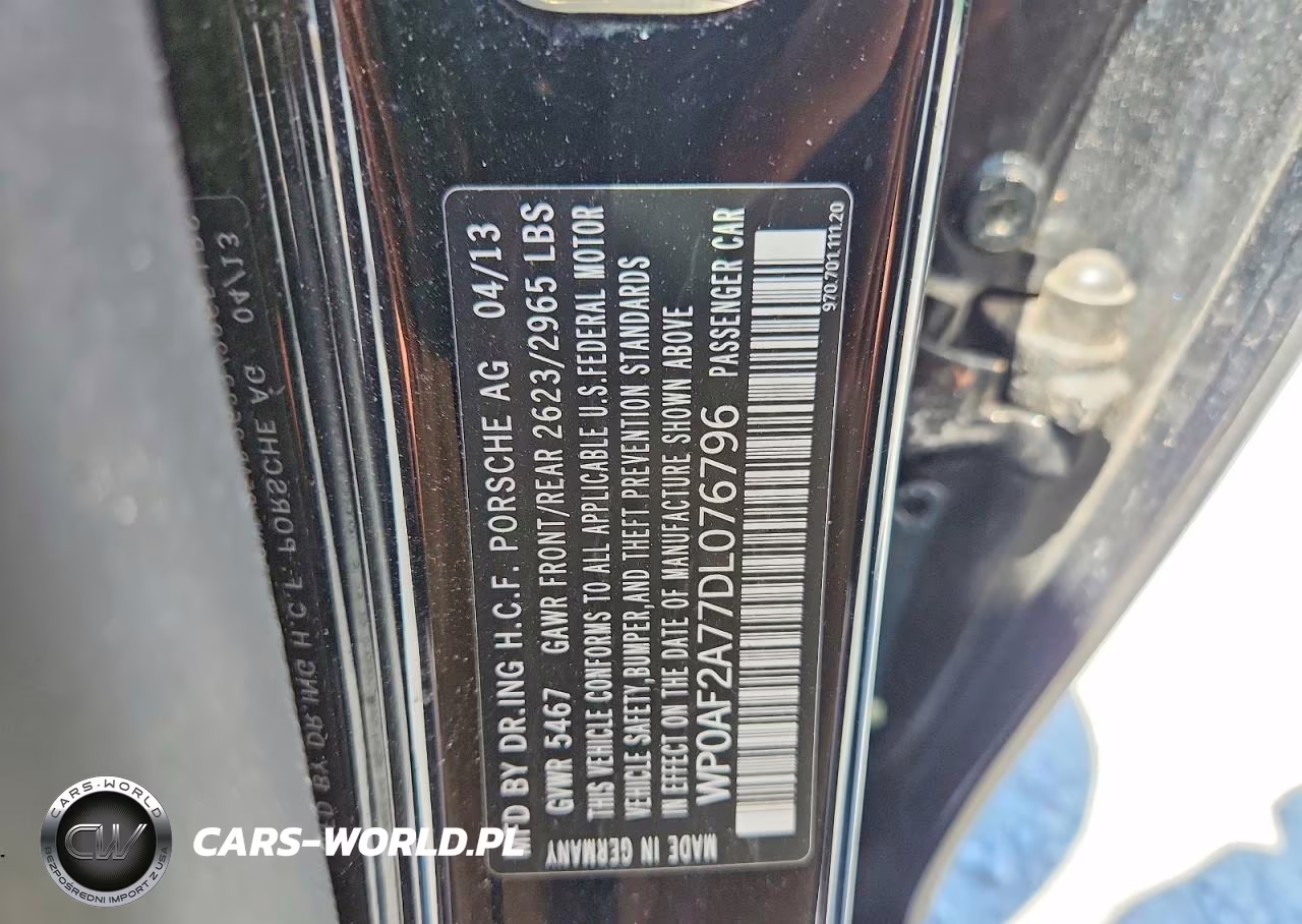 2013 Porsche Panamera Gts VIN:WP0AF2A77DL076796 - 12