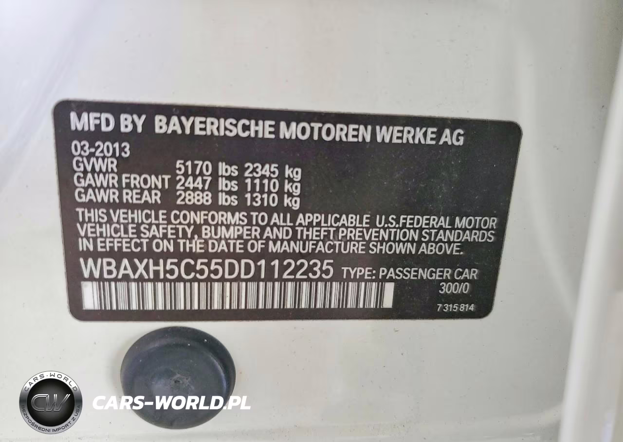 2013 BMW 528 Xi VIN:WBAXH5C55DD112235 - 13