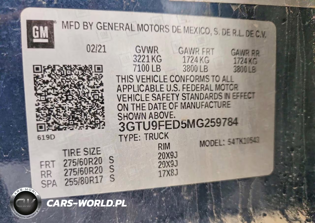 2021 GMC Sierra K1500 Denali VIN:3GTU9FED5MG259784 - 12