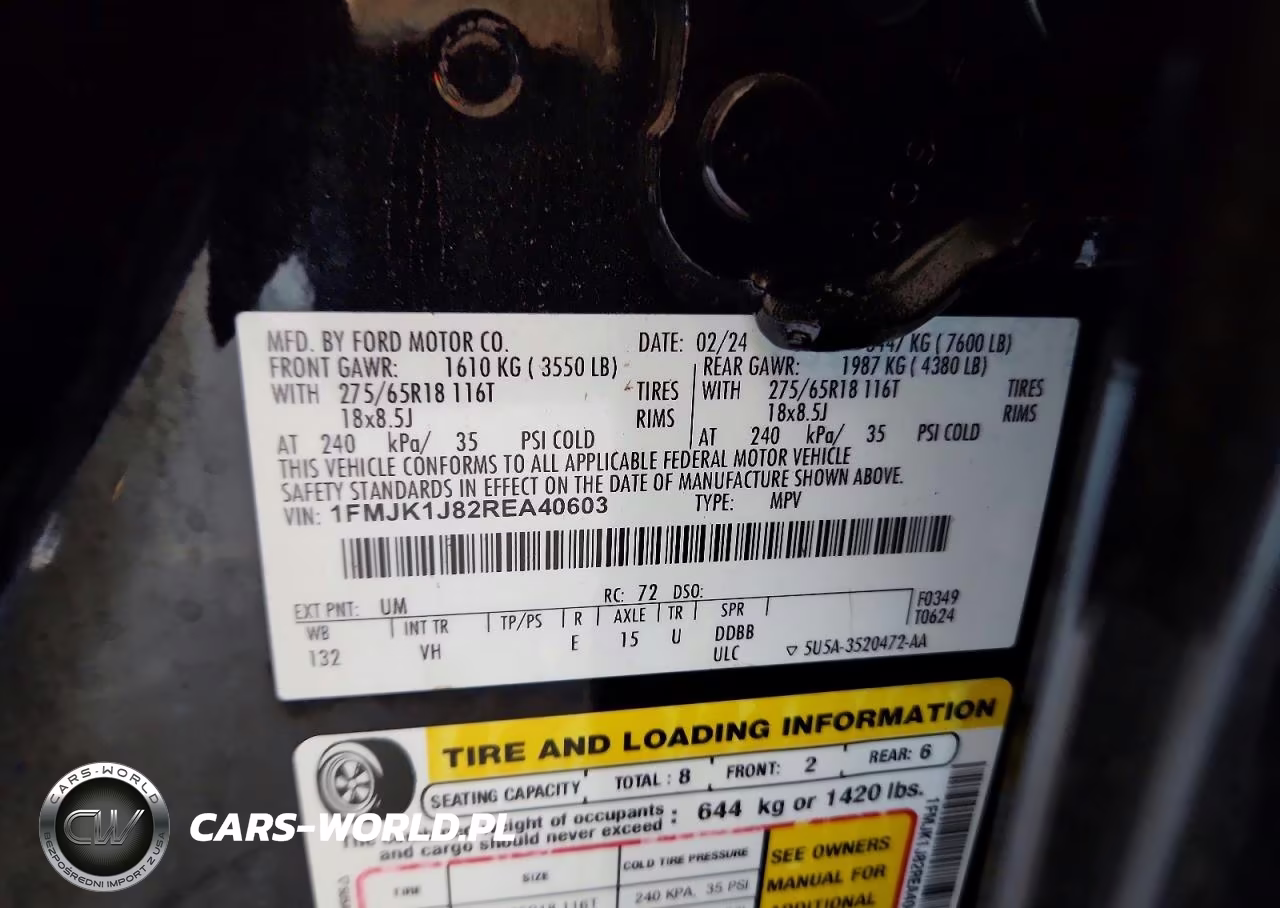 2024 Ford Expedition Xlt Max VIN:1FMJK1J82REA40603 - 13