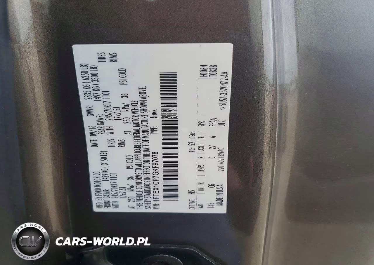 2016 Ford F150 Super Cab VIN:1FTEX1CP7GKF97078 - 12