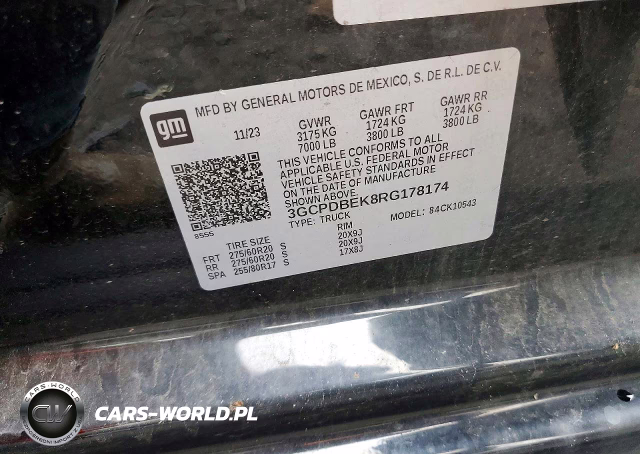 2024 Chevrolet Silverado K1500 Custom VIN:3GCPDBEK8RG178174 - 12
