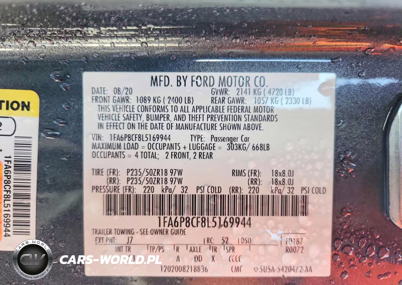 2020 Ford Mustang Gt VIN:1FA6P8CF8L5169944 - 13