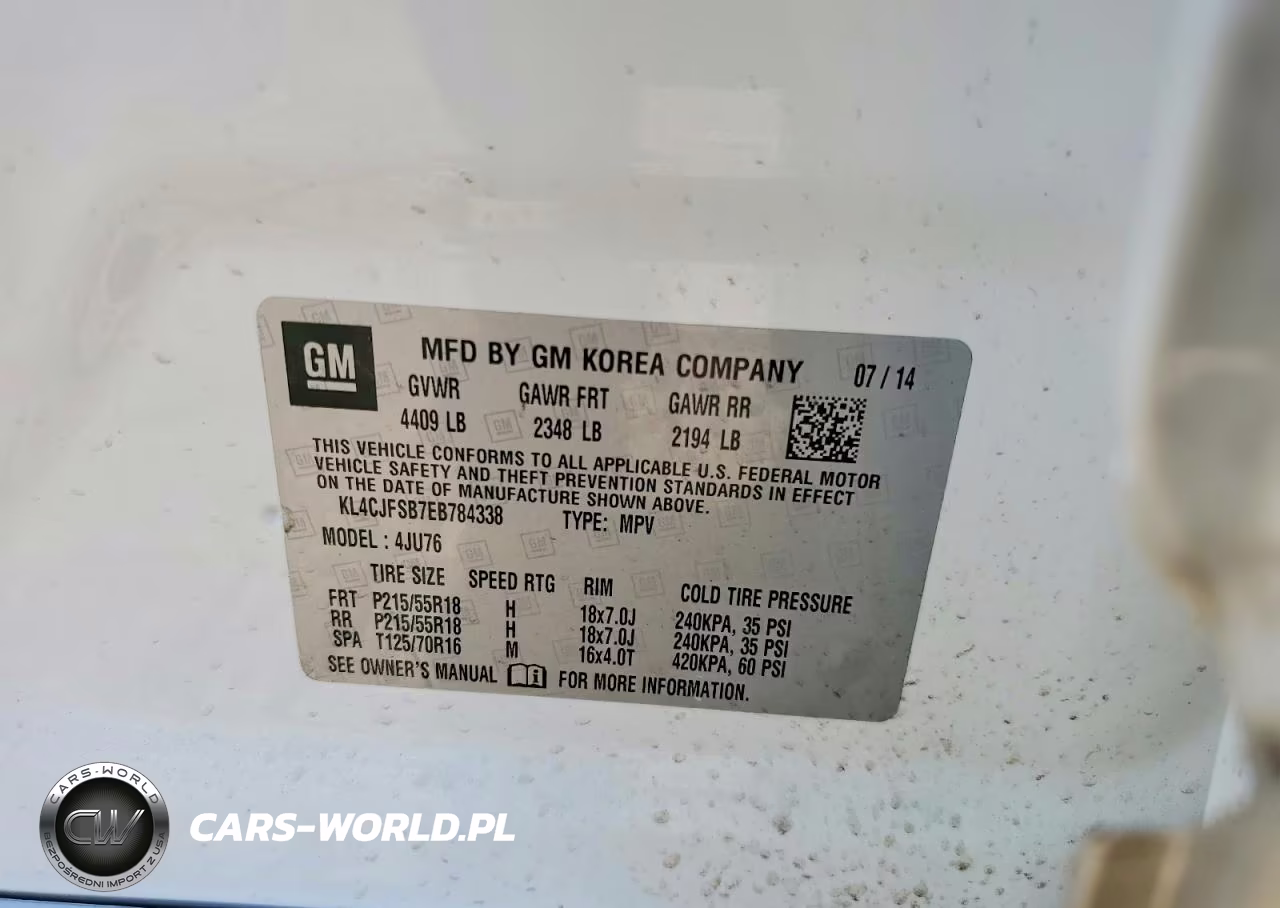2014 Buick Encore Convenience VIN:KL4CJFSB7EB784338 - 13