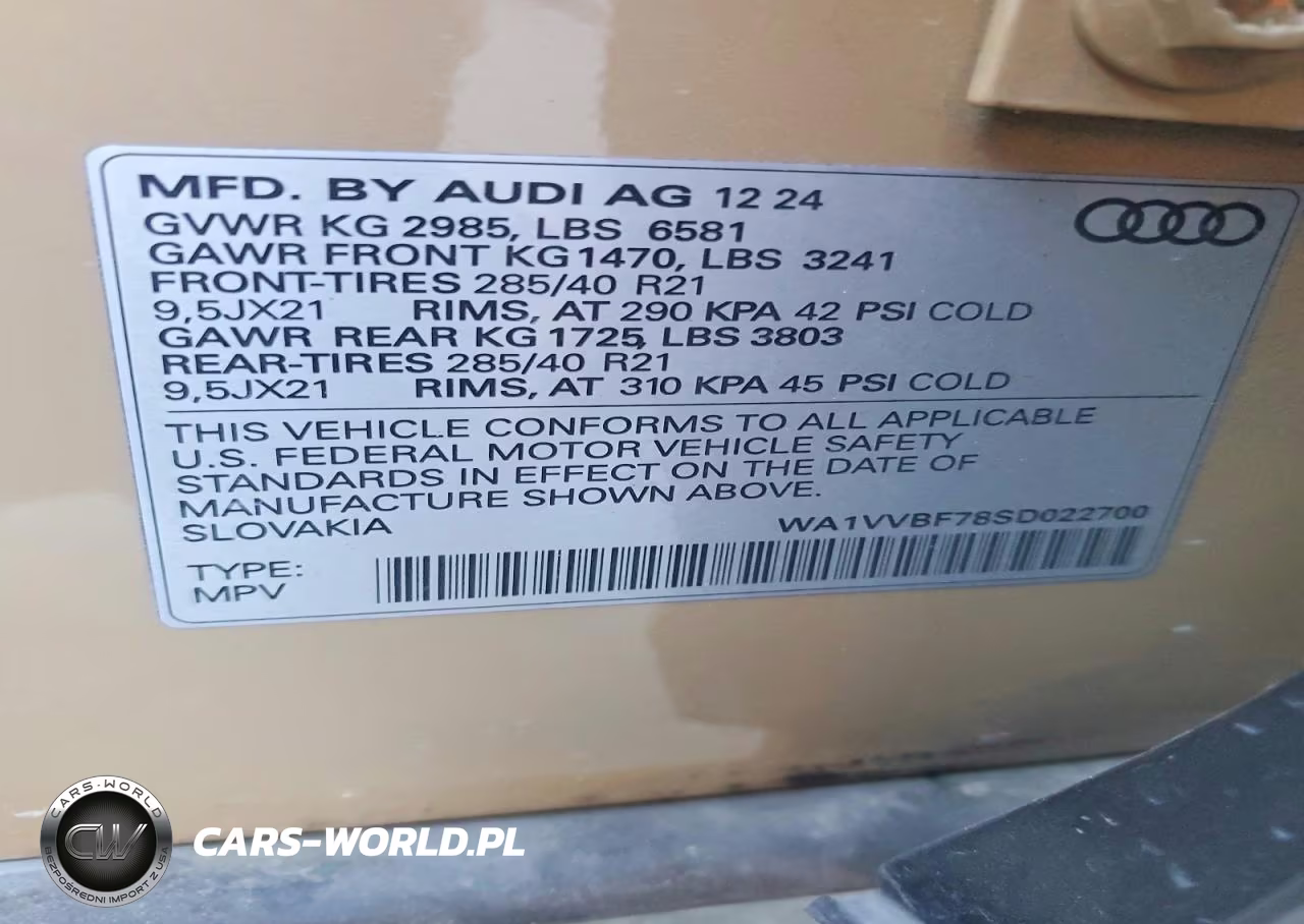 2025 Audi Q7 Prestige VIN:WA1VVBF78SD022700 - 13