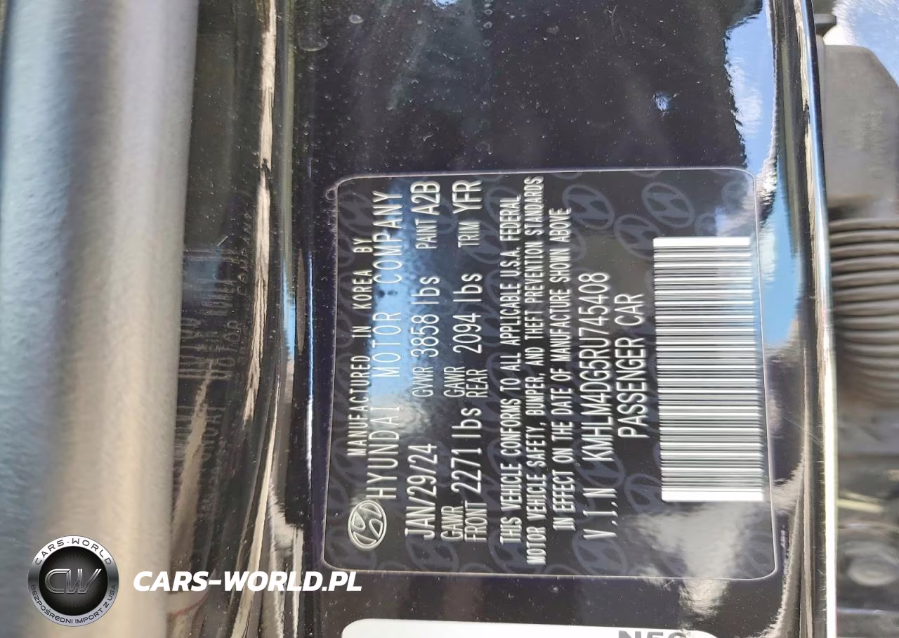 2024 Hyundai Elantra Sel VIN:KMHLM4DG5RU745408 - 13