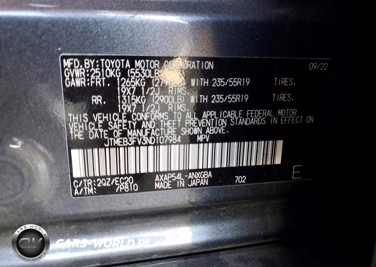 2022 Toyota Rav4 Prime Xse VIN:JTMEB3FV3ND107984 - 14