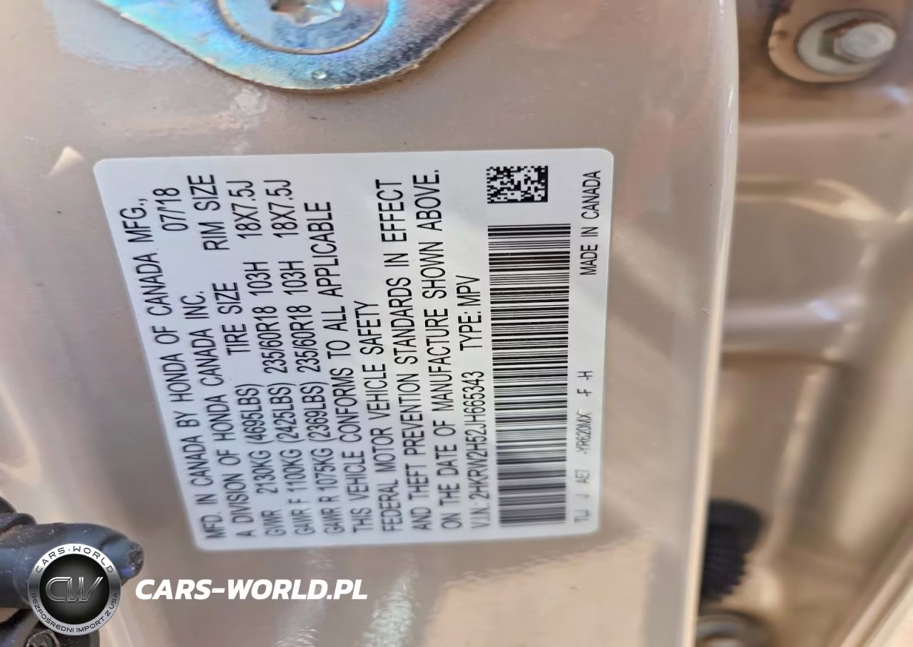 2018 Honda Cr-V Ex VIN:2HKRW2H52JH665343 - 13