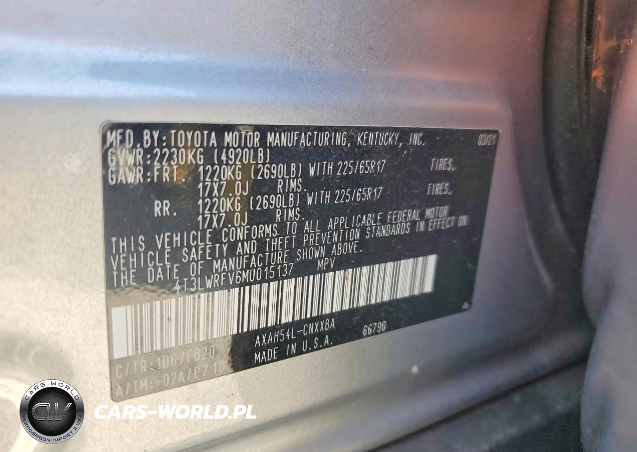 2021 Toyota Rav4 Le VIN:4T3LWRFV6MU015137 - 13