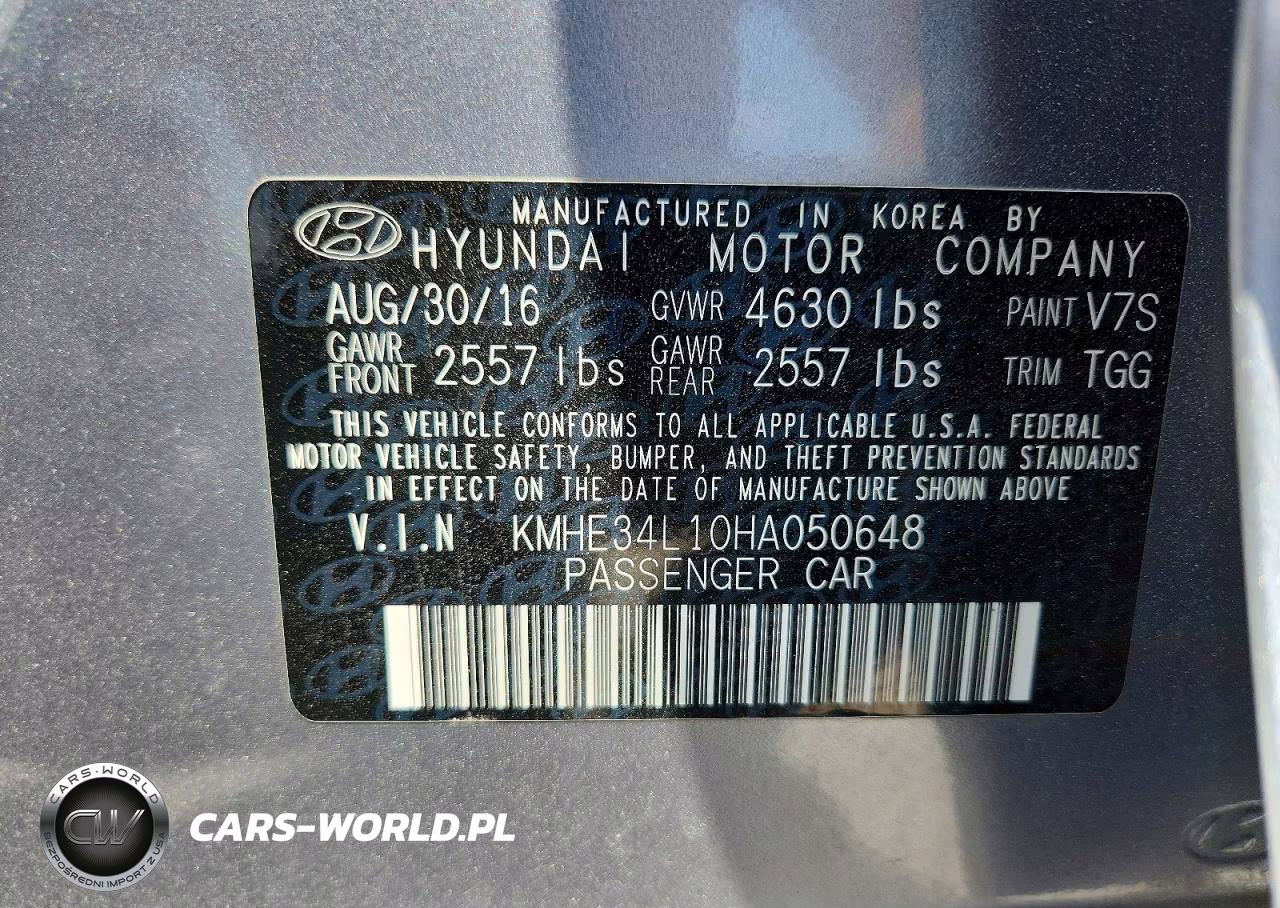 2017 Hyundai Sonata Hybrid Limited VIN:KMHE34L10HA050648 - 12