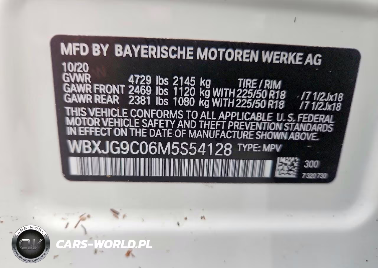 2021 BMW X1 xDrive28I VIN:WBXJG9C06M5S54128 - 13
