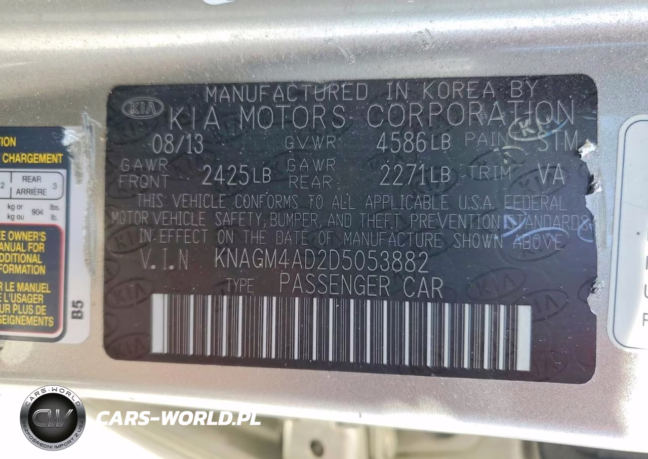 2013 Kia Optima Hybrid VIN:KNAGM4AD2D5053882 - 12