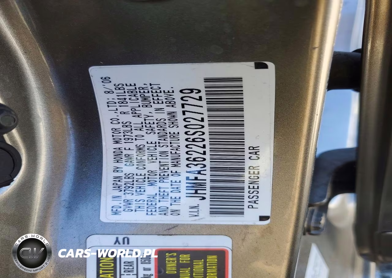 2006 Honda Civic Hybrid VIN:JHMFA36226S027729 - 12