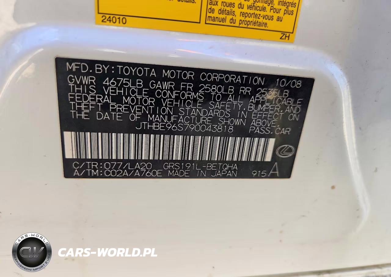 2022 Lexus Es 350 VIN:JTHBE96S790043818 - 12