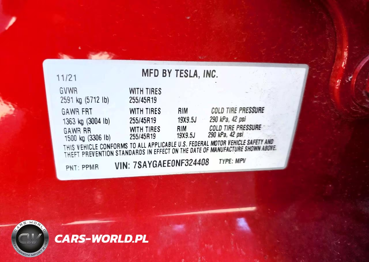2022 Tesla Model Y VIN:7SAYGAEE0NF324408 - 13