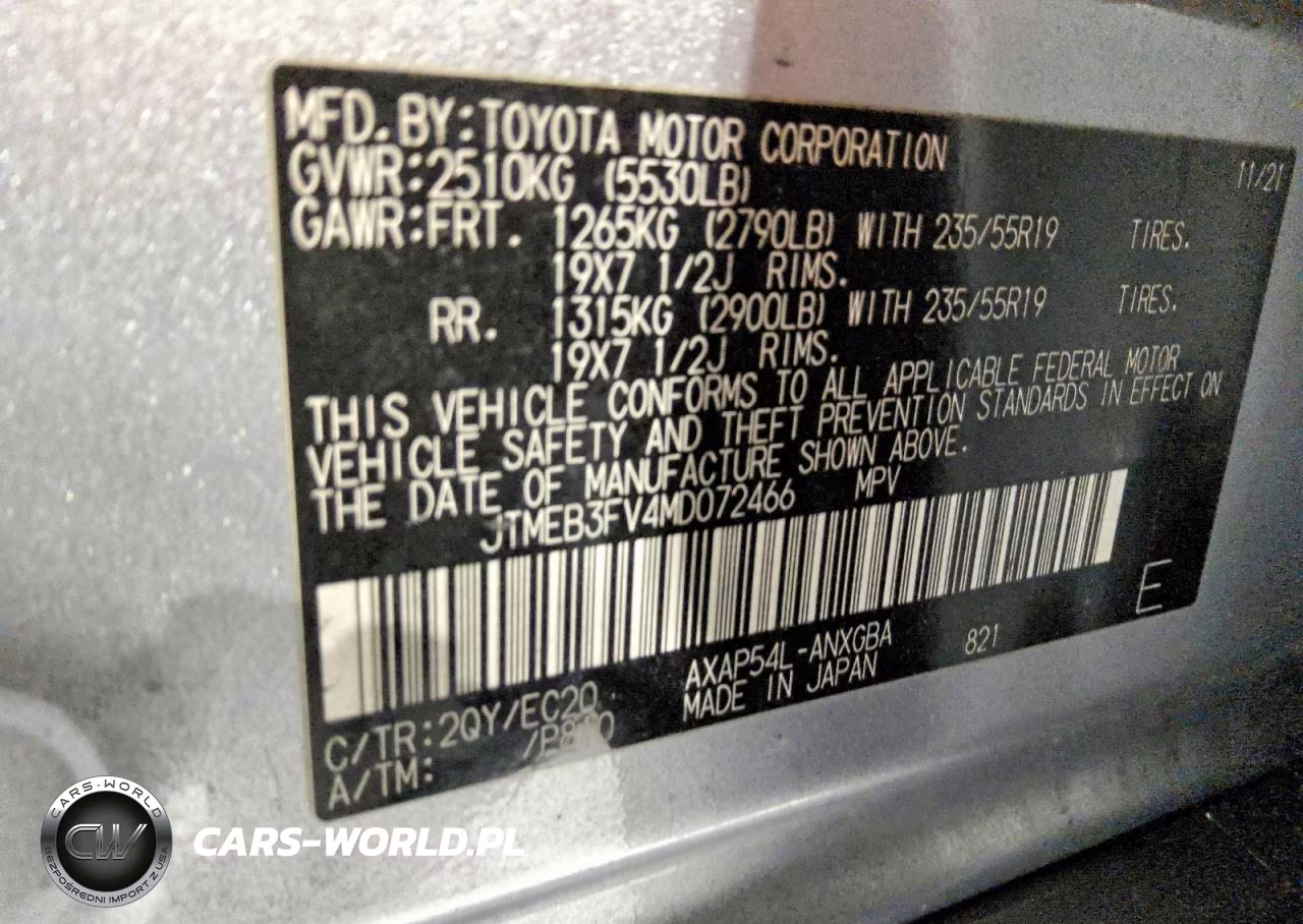 2021 Toyota Rav4 Prime Xse VIN:JTMEB3FV4MD072466 - 13