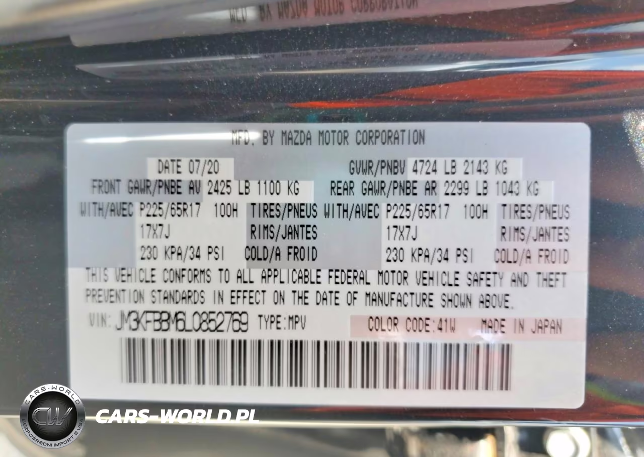 2020 Mazda Cx-5 Sport VIN:JM3KFBBM6L0852769 - 13