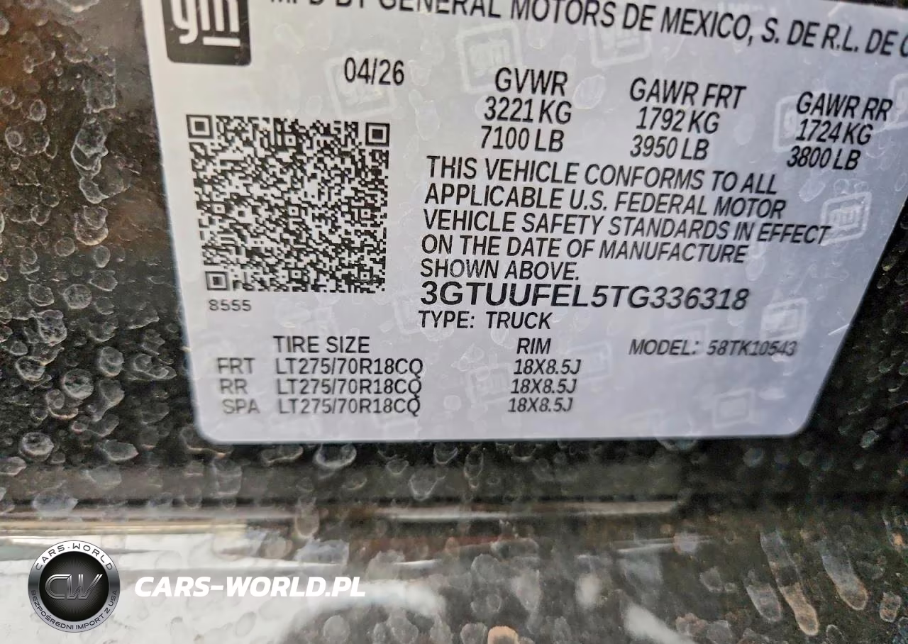 2026 GMC Sierra K1500 At4X VIN:3GTUUFEL5TG336318 - 13