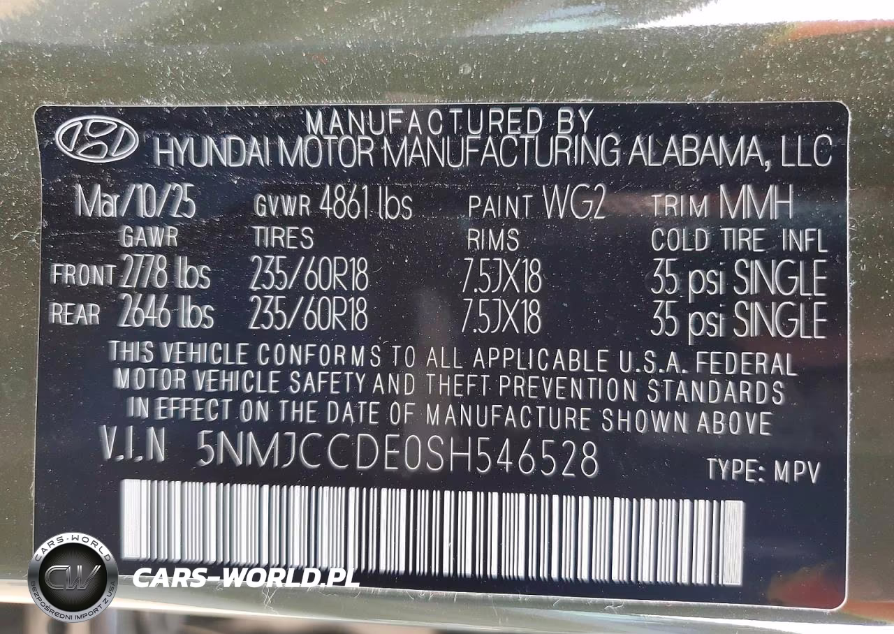 2025 Hyundai Tucson Sel VIN:5NMJCCDE0SH546528 - 14