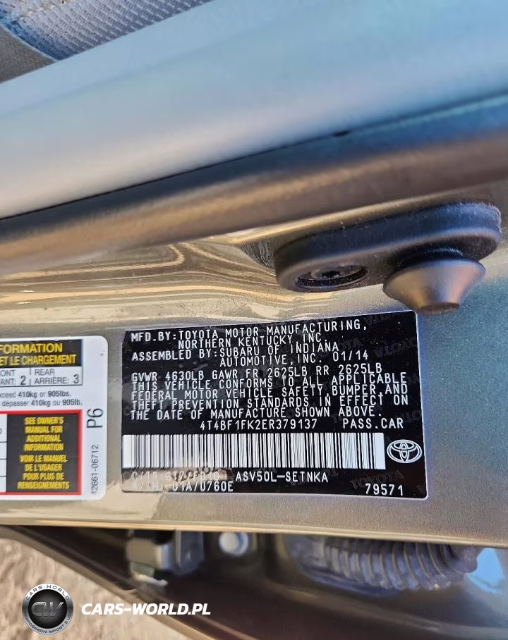 2014 Toyota Camry Le VIN:4T4BF1FK2ER379137 - 13