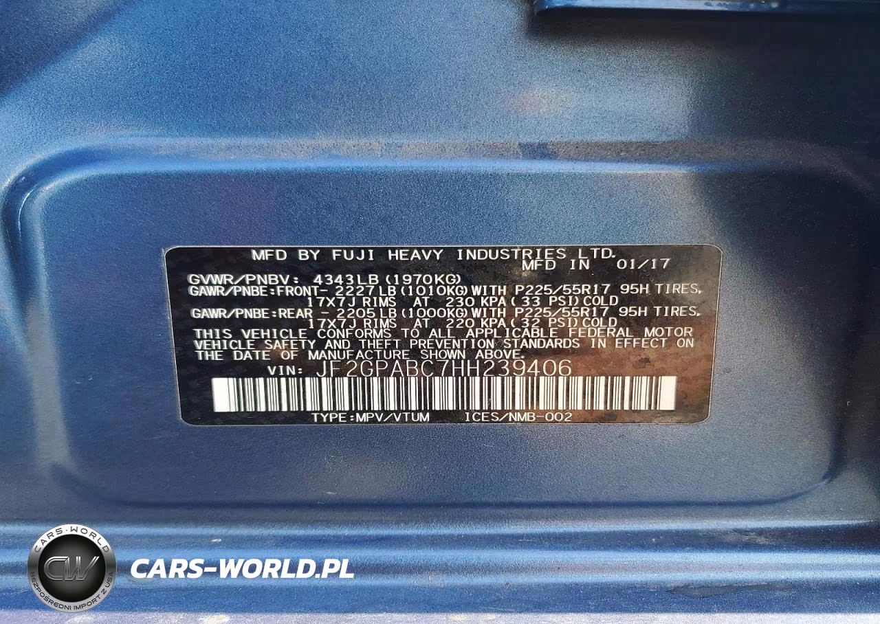 2017 Subaru Crosstrek Premium VIN:JF2GPABC7HH239406 - 13