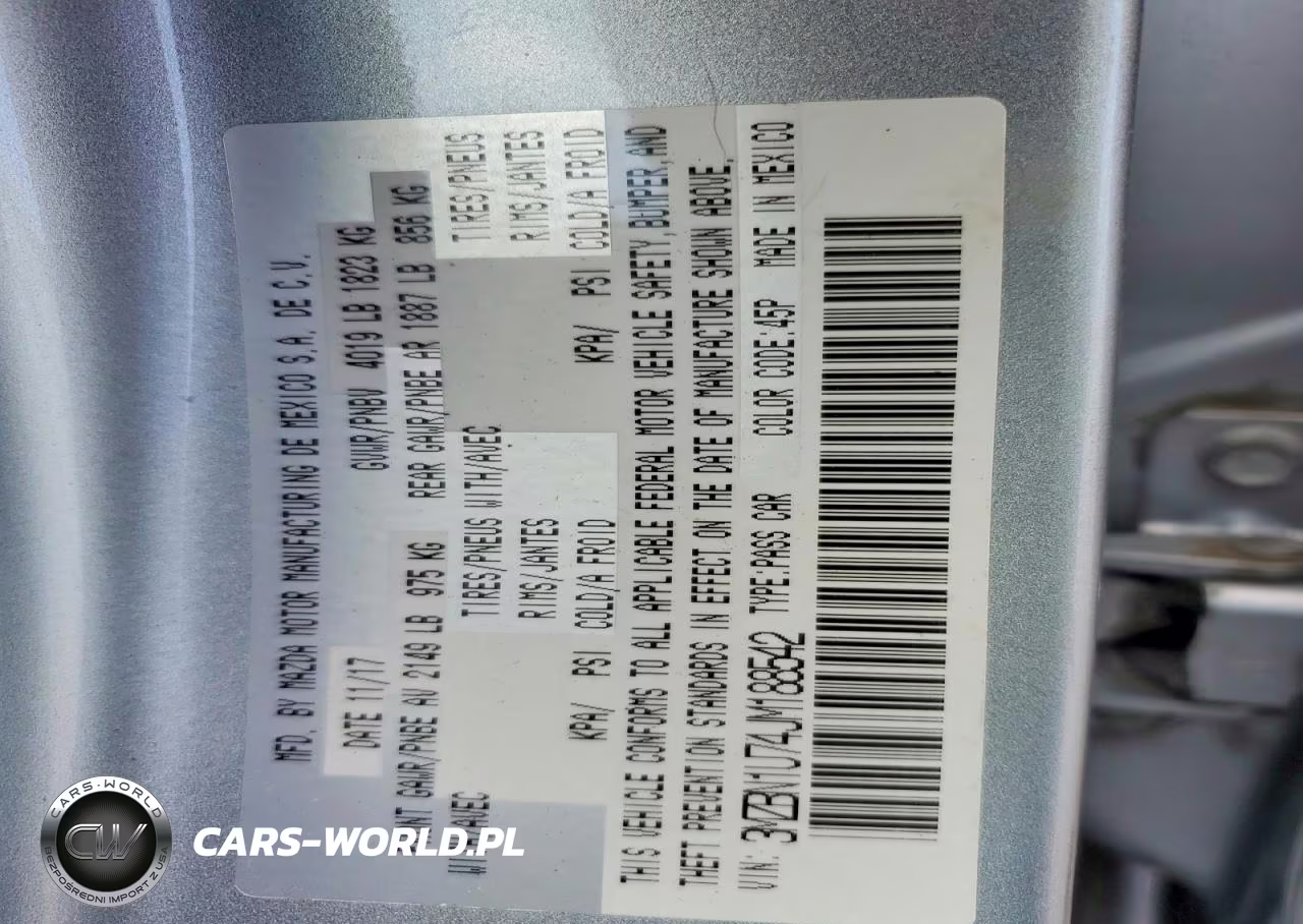 2018 Mazda 3 Sport VIN:3MZBN1U74JM188542 - 12