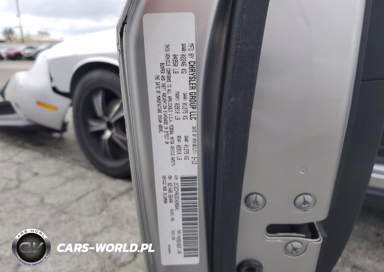 2012 Dodge Challenger Sxt VIN:2C3CDYAG3CH206641 - 12