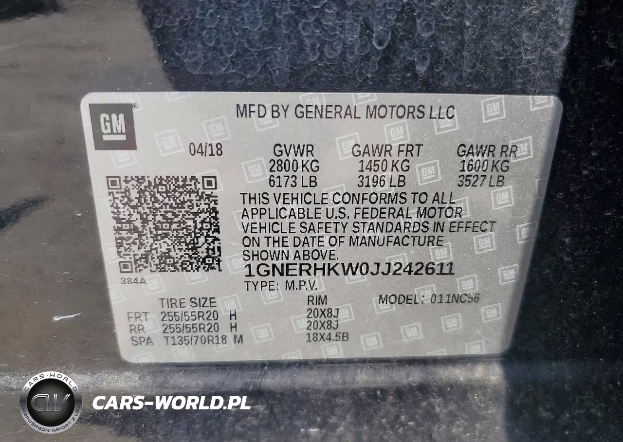 2018 Chevrolet Traverse Lt VIN:1GNERHKW0JJ242611 - 13