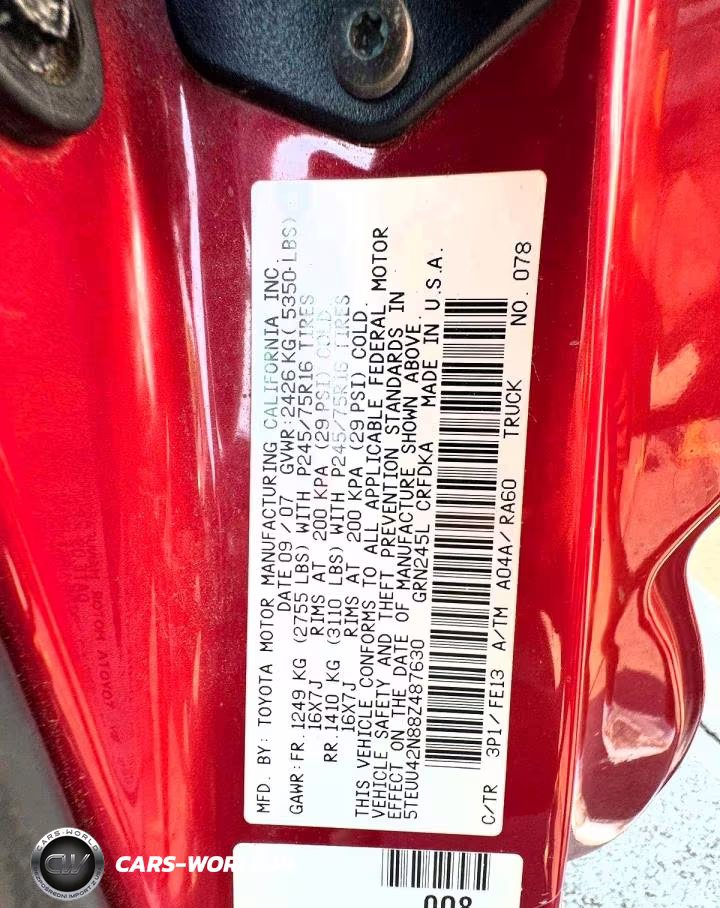 2008 Toyota Tacoma V6 VIN:5TEUU42N88Z487630 - 13