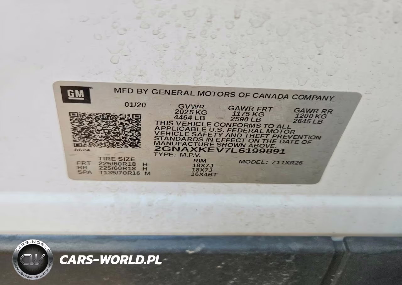 2020 Chevrolet Equinox Lt VIN:2GNAXKEV7L6199891 - 13