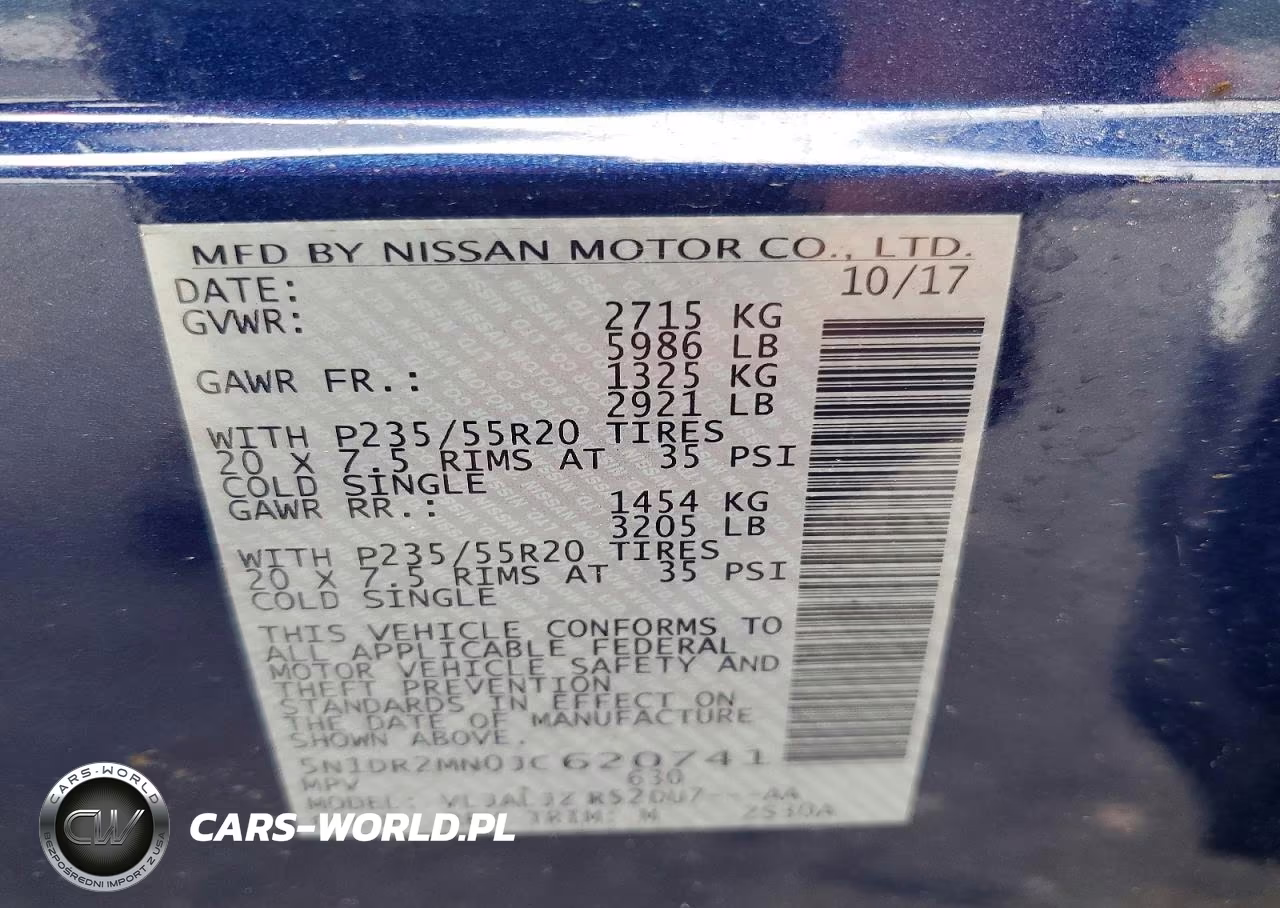 2018 Nissan Pathfinder Platinum VIN:5N1DR2MN0JC620741 - 13