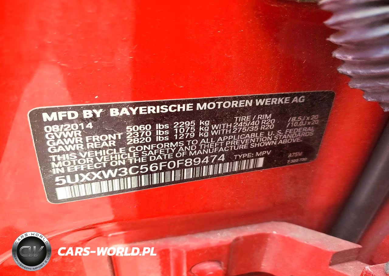 2015 BMW X4 xDrive28I VIN:5UXXW3C56F0F89474 - 13