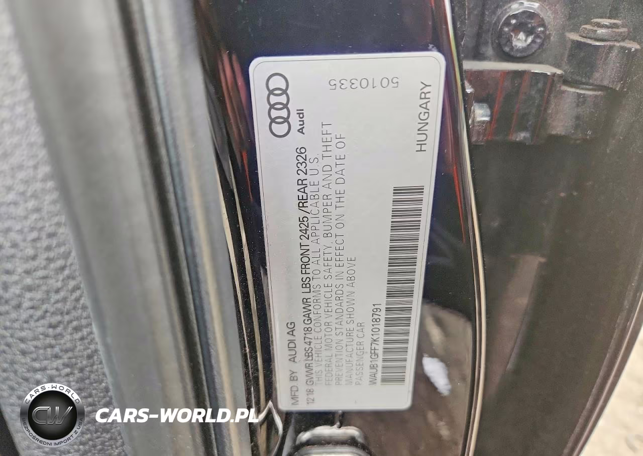 2019 Audi S3 Premium Plus VIN:WAUB1GFF7K1018791 - 12