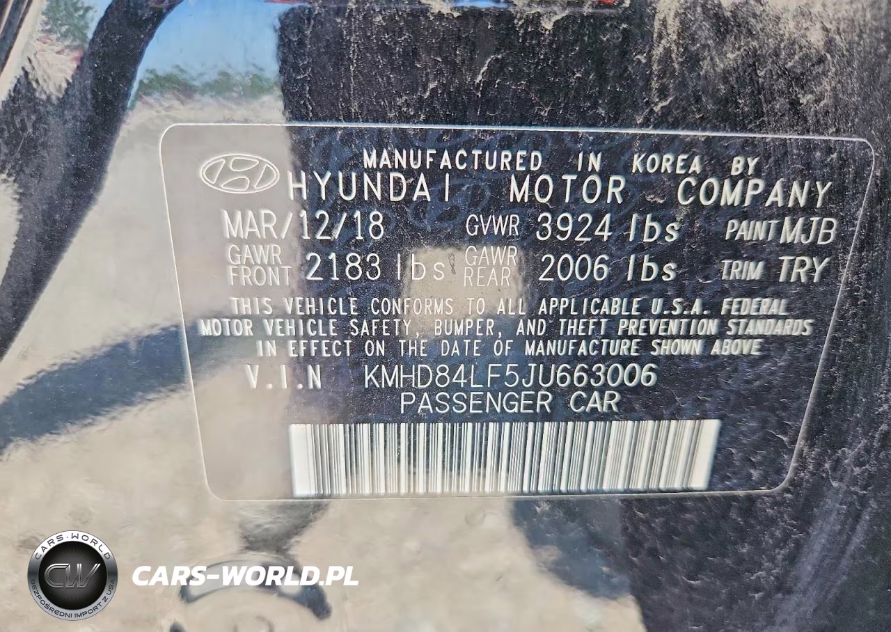 2018 Hyundai Elantra Sel VIN:KMHD84LF5JU663006 - 13