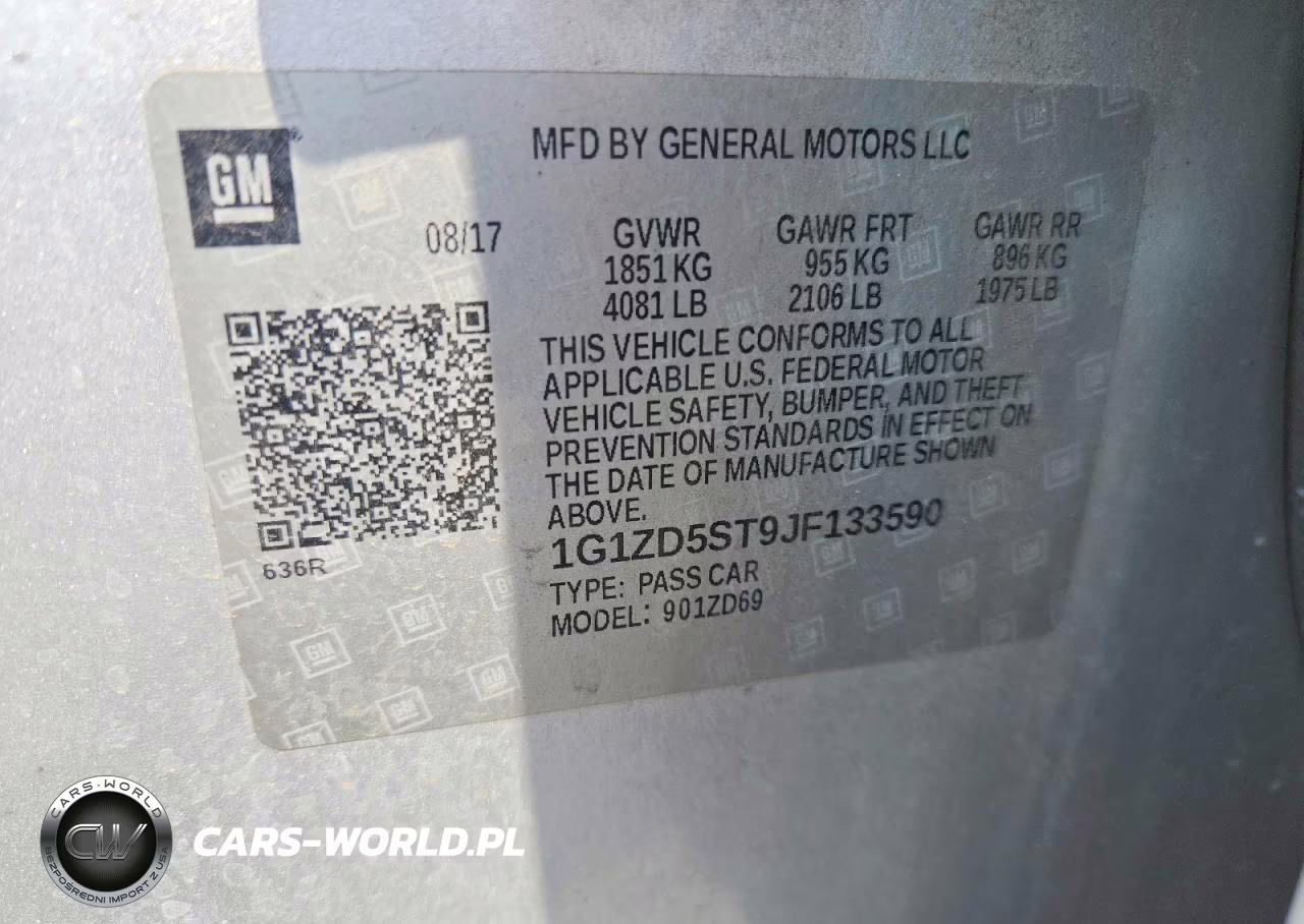 2018 Chevrolet Malibu Lt VIN:1G1ZD5ST9JF133590 - 12
