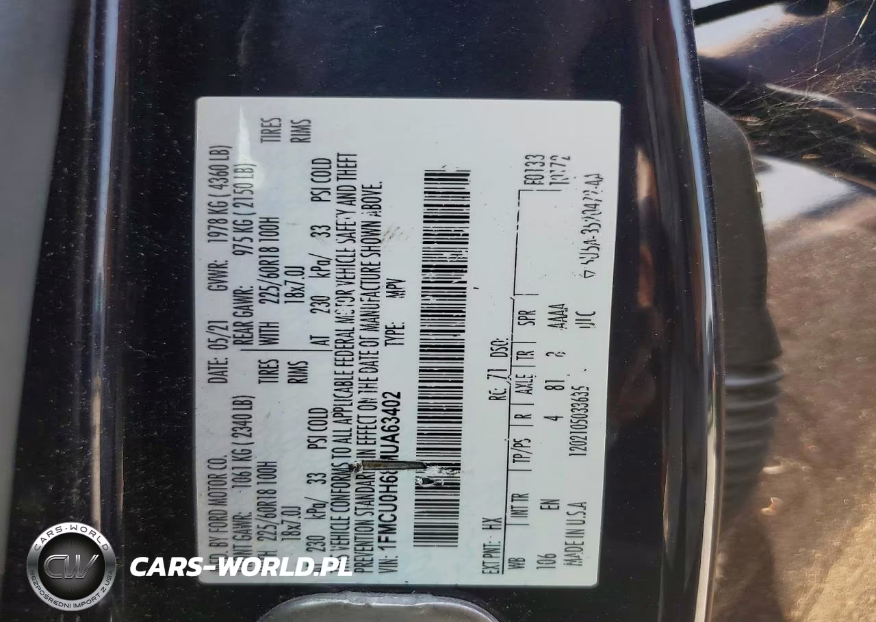 2021 Ford Escape Sel VIN:1FMCU0H68MUA63402 - 12