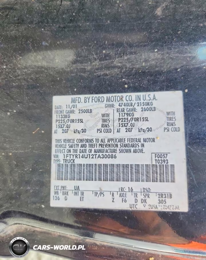 2002 Ford Ranger Super Cab VIN:1FTYR14U12TA30086 - 12