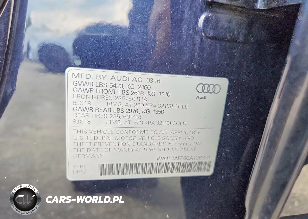 2016 Audi Q5 Premium Plus VIN:WA1L2AFP6GA126301 - 13