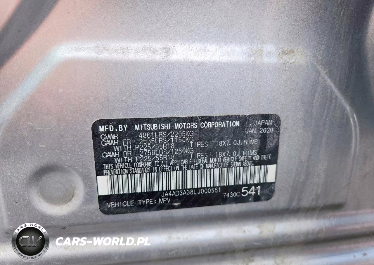 2020 Mitsubishi Outlander Se VIN:JA4AD3A38LJ000551 - 13