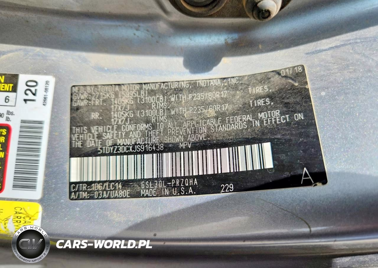 2018 Toyota Sienna Xle 8-Passenger VIN:5TDYZ3DCXJS916438 - 13