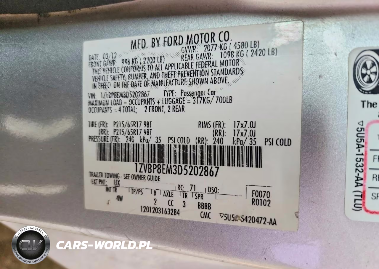 2013 Ford Mustang VIN:1ZVBP8EM3D5202867 - 12